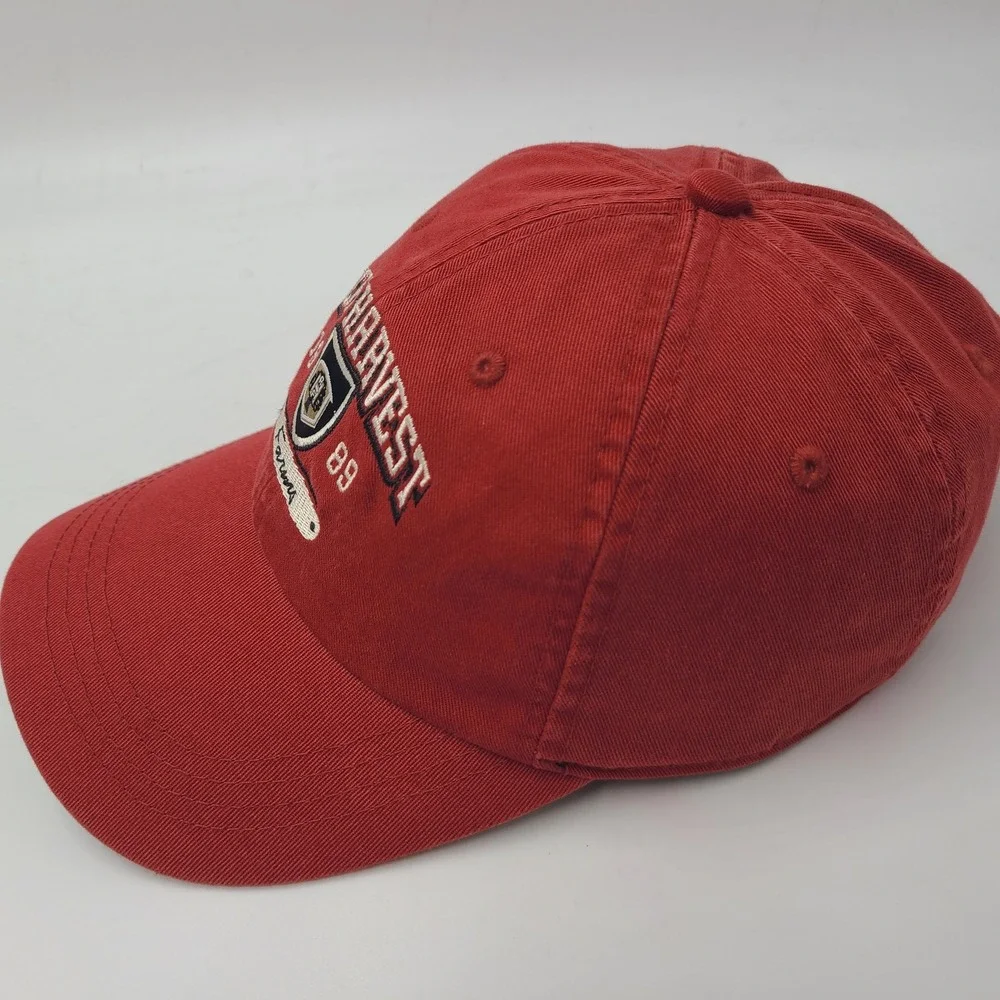 Rich Harvest Farms Hat Adjustable Ahead Red White Golf Course Country Club Men